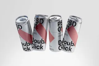 Metallic Soda Can Mockup Vol.1