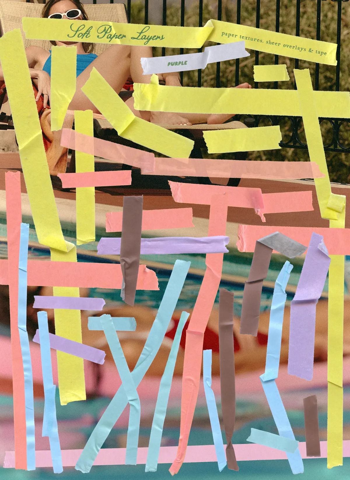 Soft Paper Layers: Textures & Tape