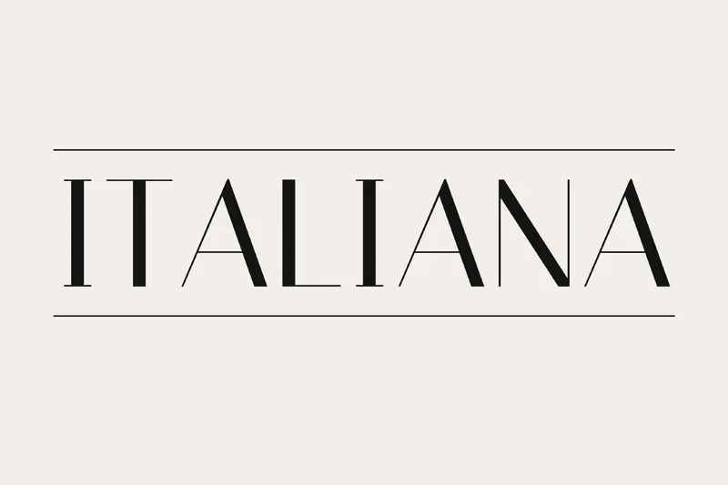Italiana - Free Fashion Font