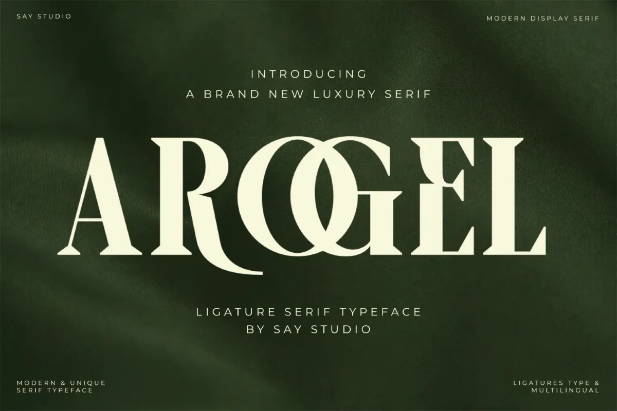 Arogel - Luxury Display Serif Font
