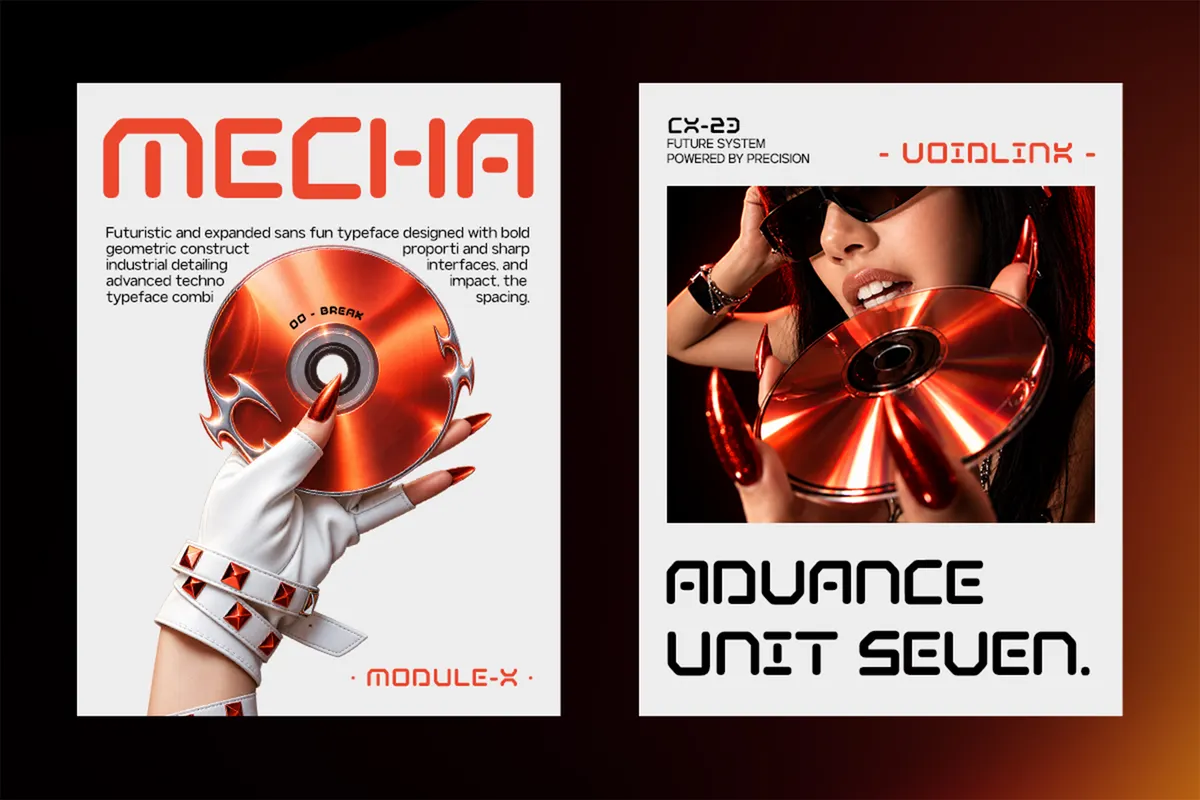 GC Adge - Futuristic Variable Tech Sans Font