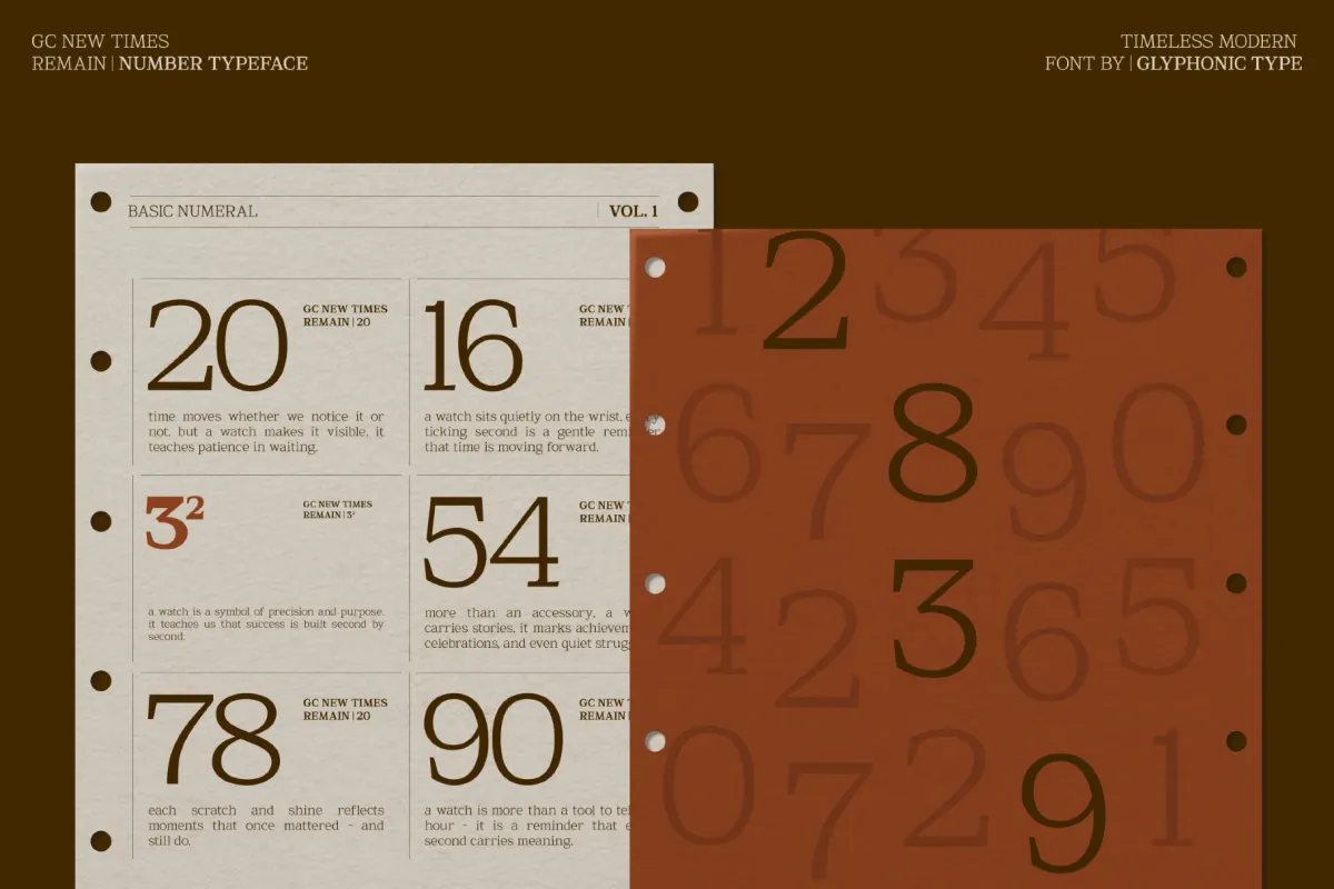 GC New Times Remain - Modern Serif Font