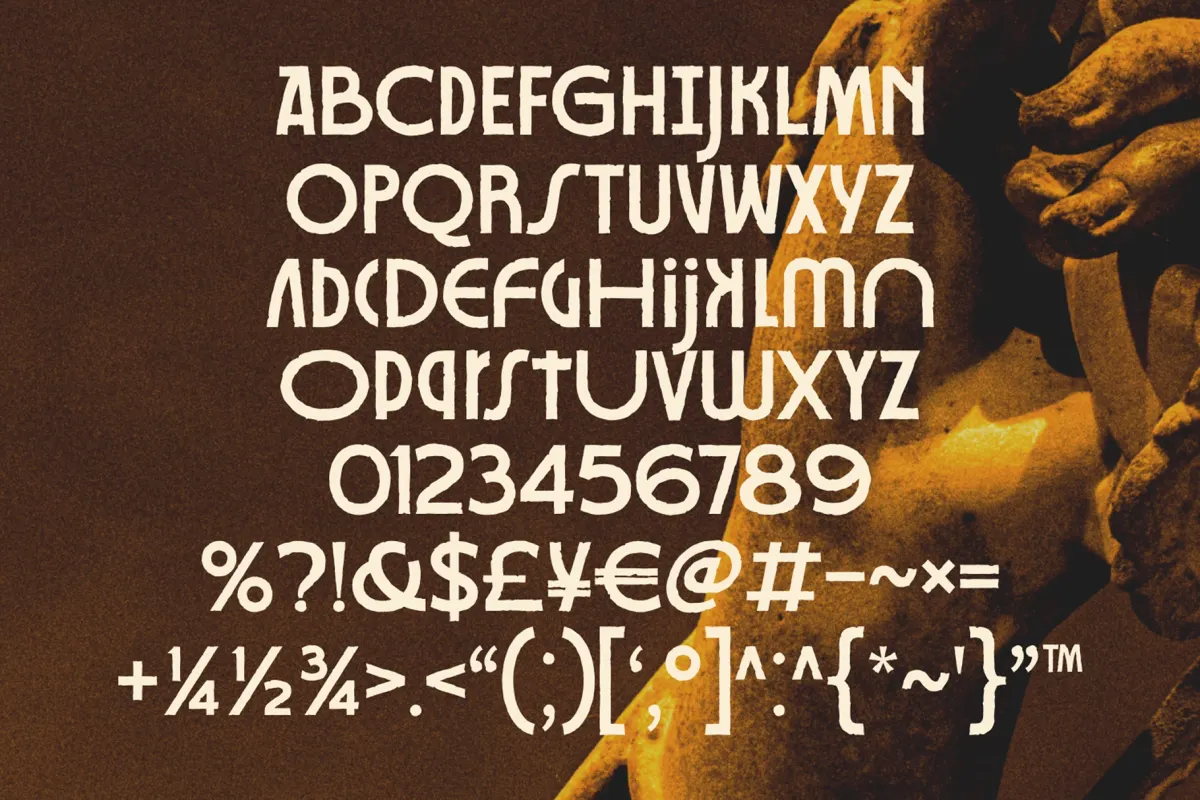 Makura - Rough Artifact Display Font