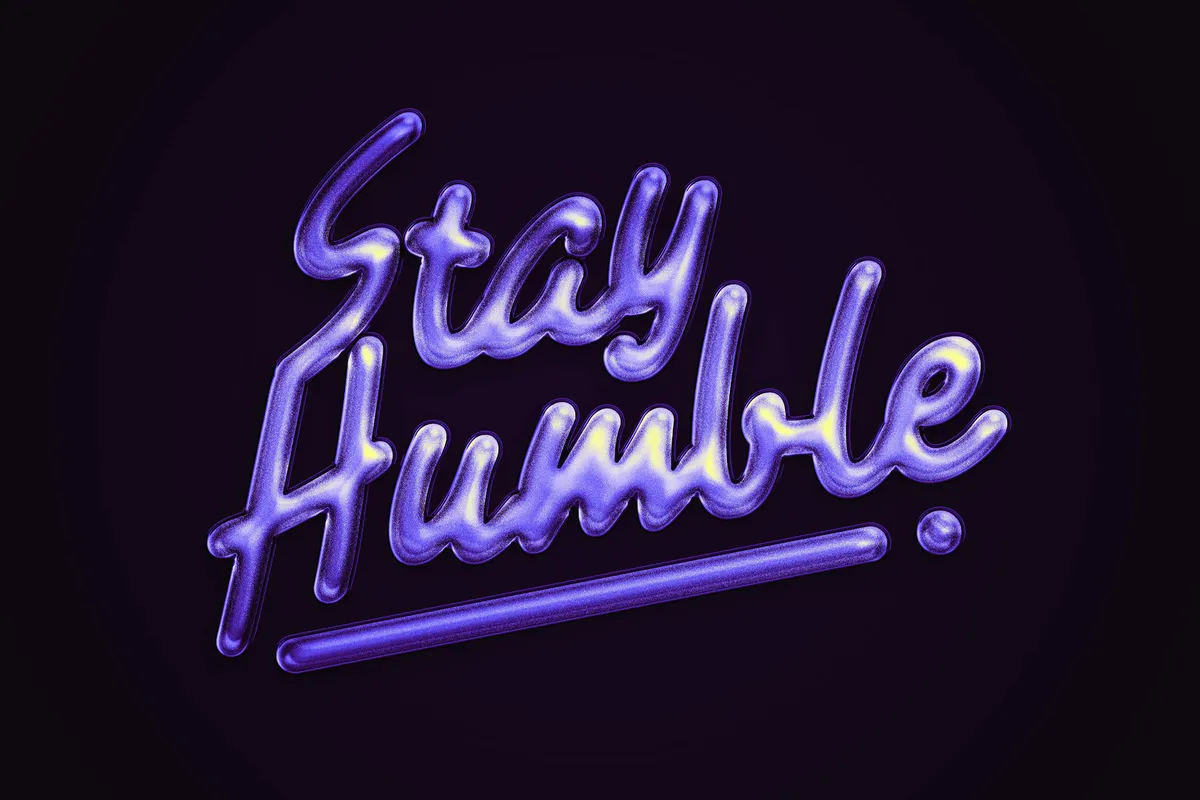 Glitter Chrome Text Effect