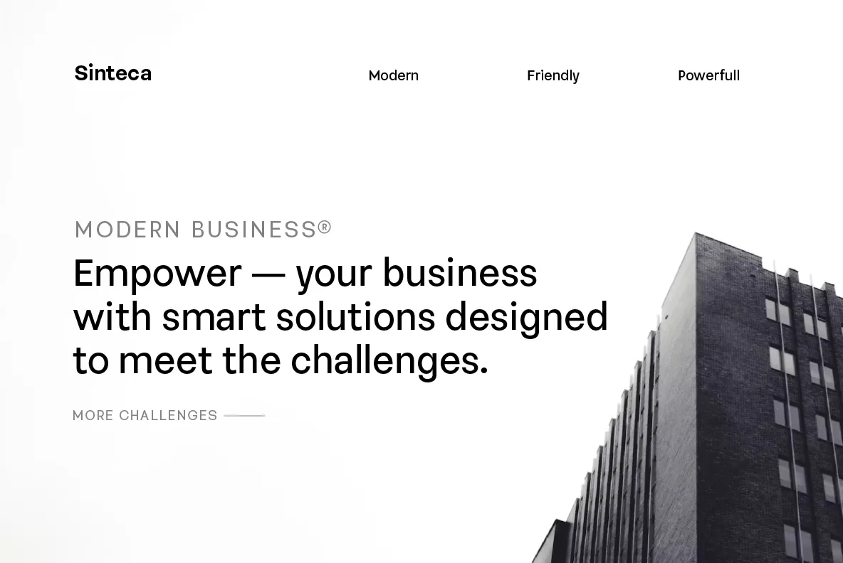 Sinteca - Clean Sans Serif Font