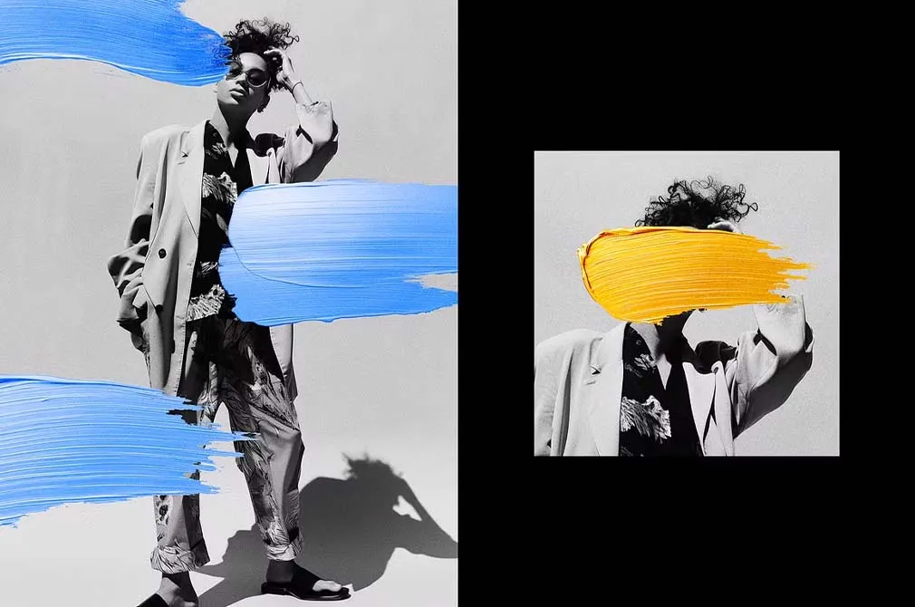 Acrylic Smudges Photo Effect