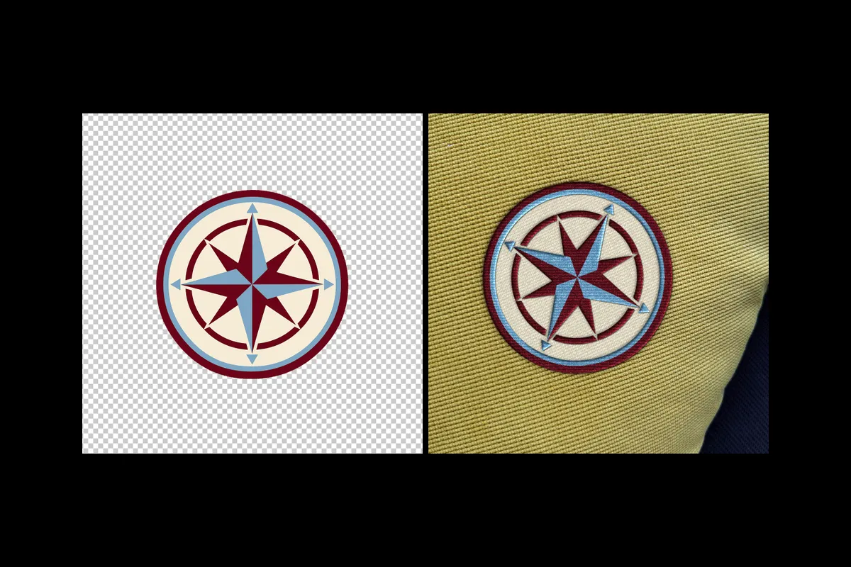 Embroidery Patch Logo Mockup