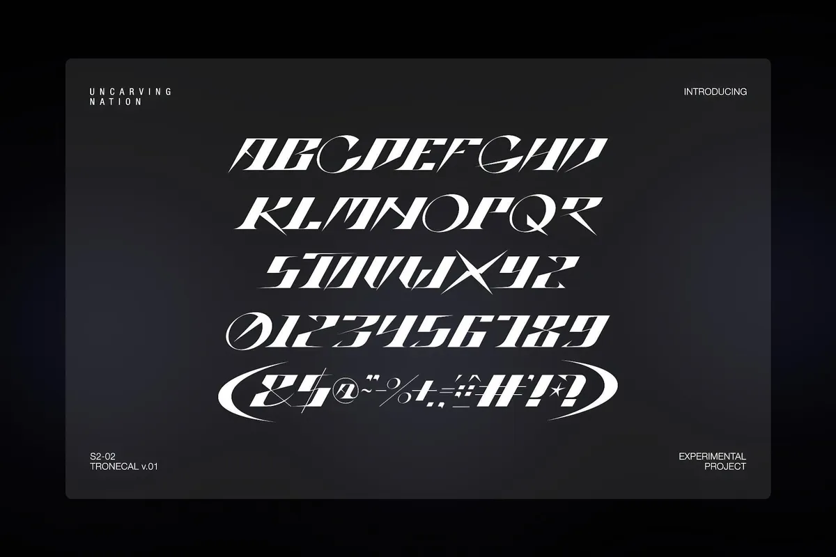 Tronecal — Display Font