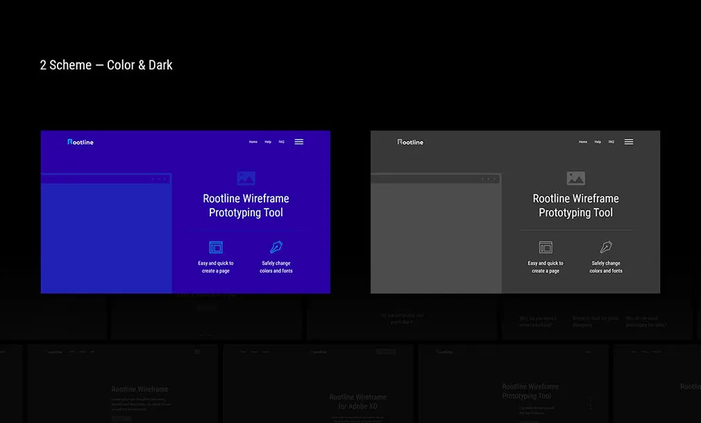 Rootline Wireframe UI Kit
