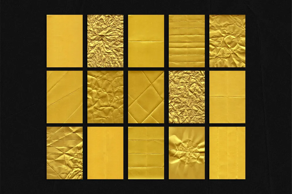 Gold Paper Textures: Sheets