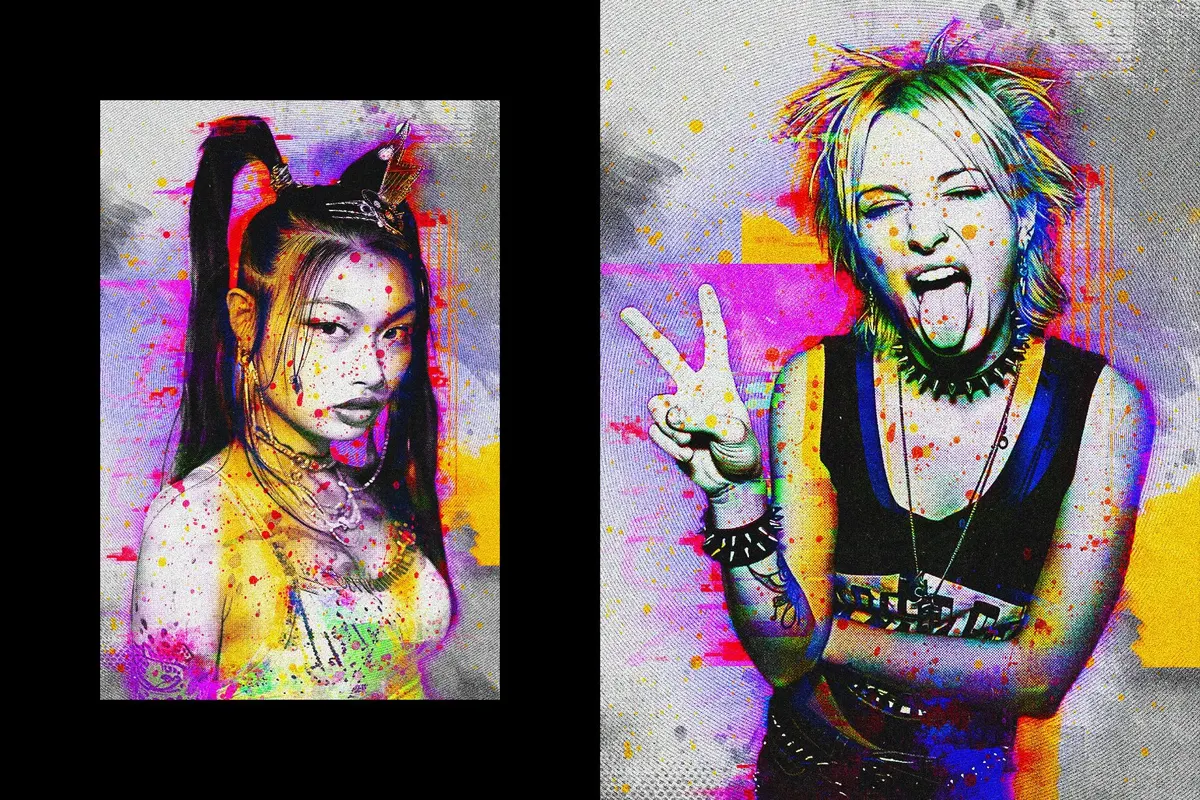 Urban Art Portrait Photo Effect