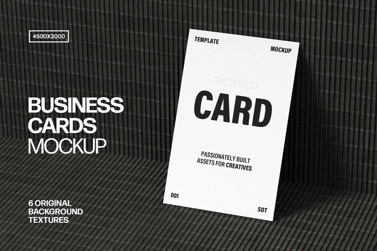 85x55mm Business Card Mockup