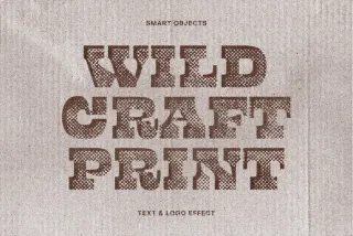Wild Craft Print Effect