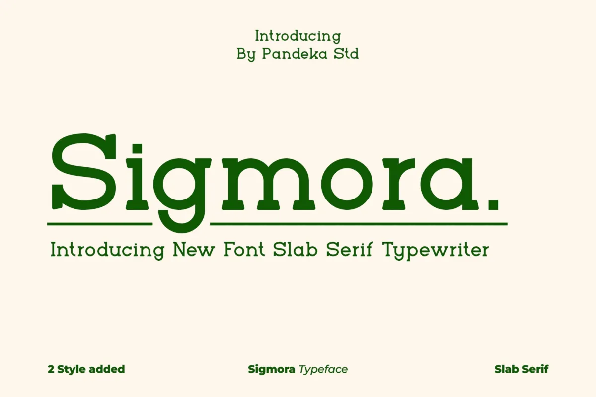 Sigmora - Typewriter Slab Serif Font
