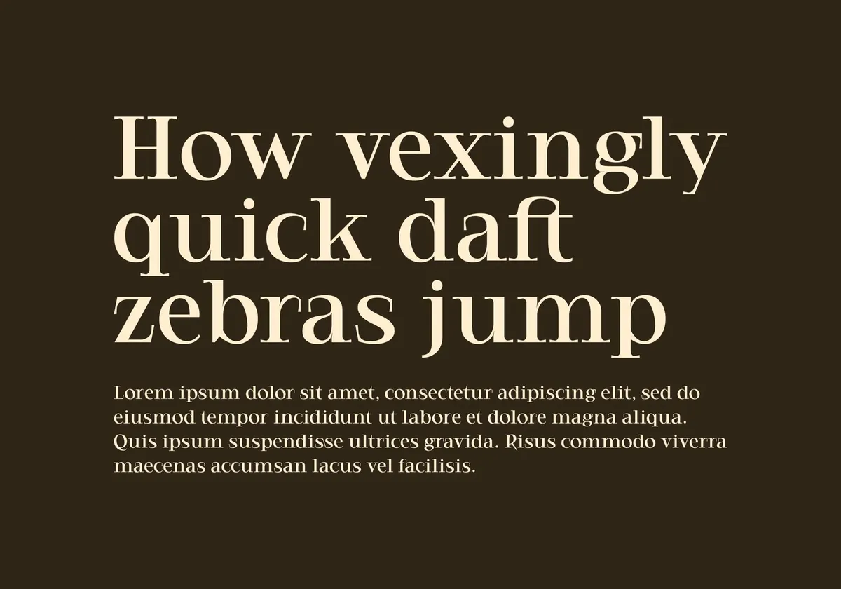 Daeron Display Serif