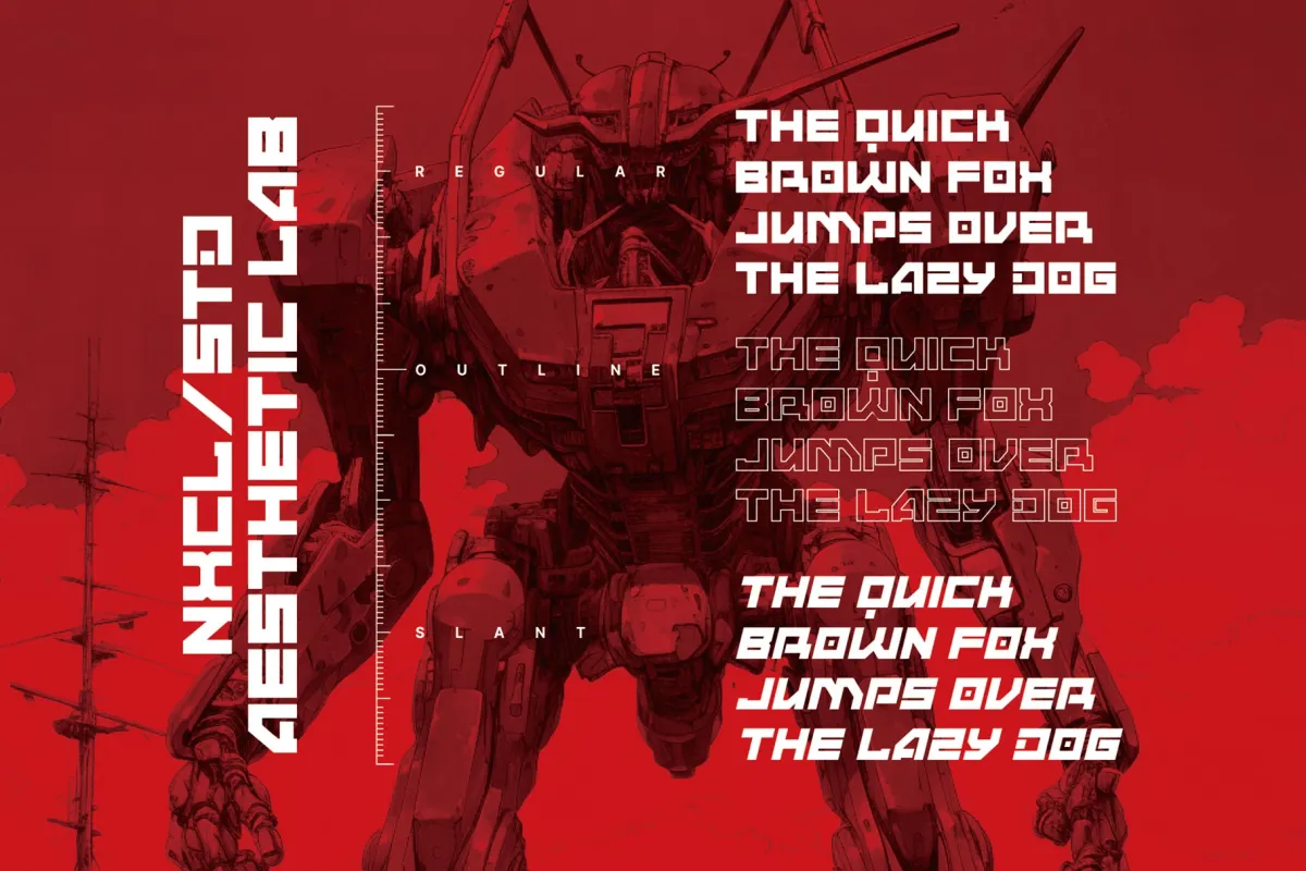 Andmorey - Futuristic Display Font