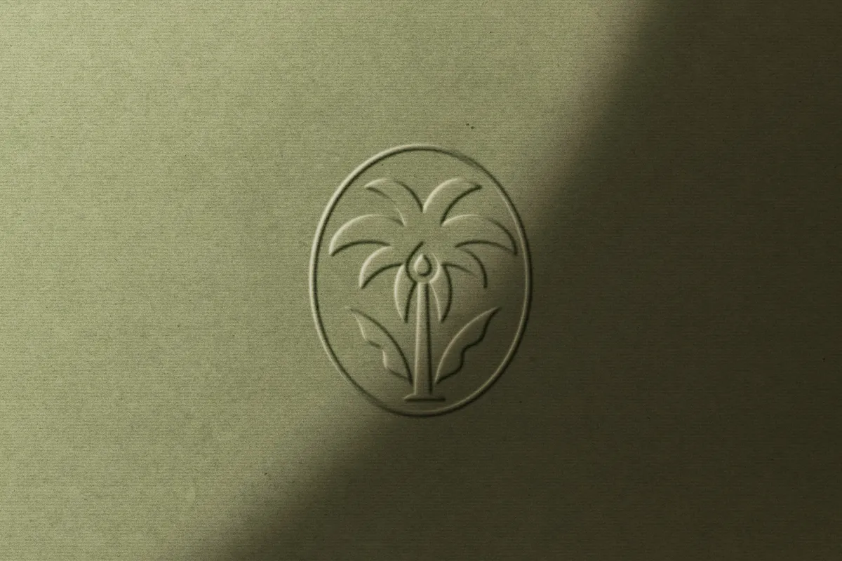 Embossed Paper Logo Mockup