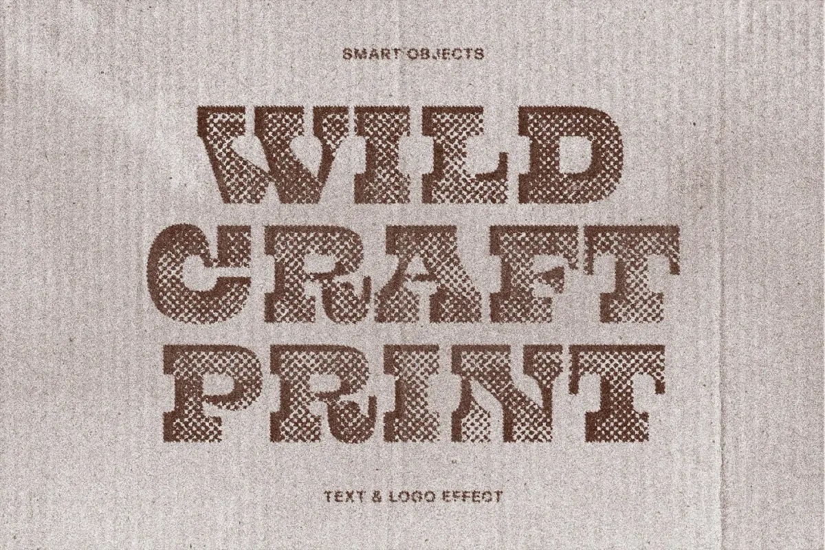 Wild Craft Print Effect