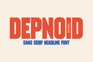 Depnoid Headline Font