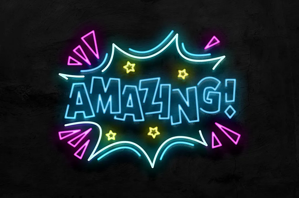 Neon Sign Photoshop Effect