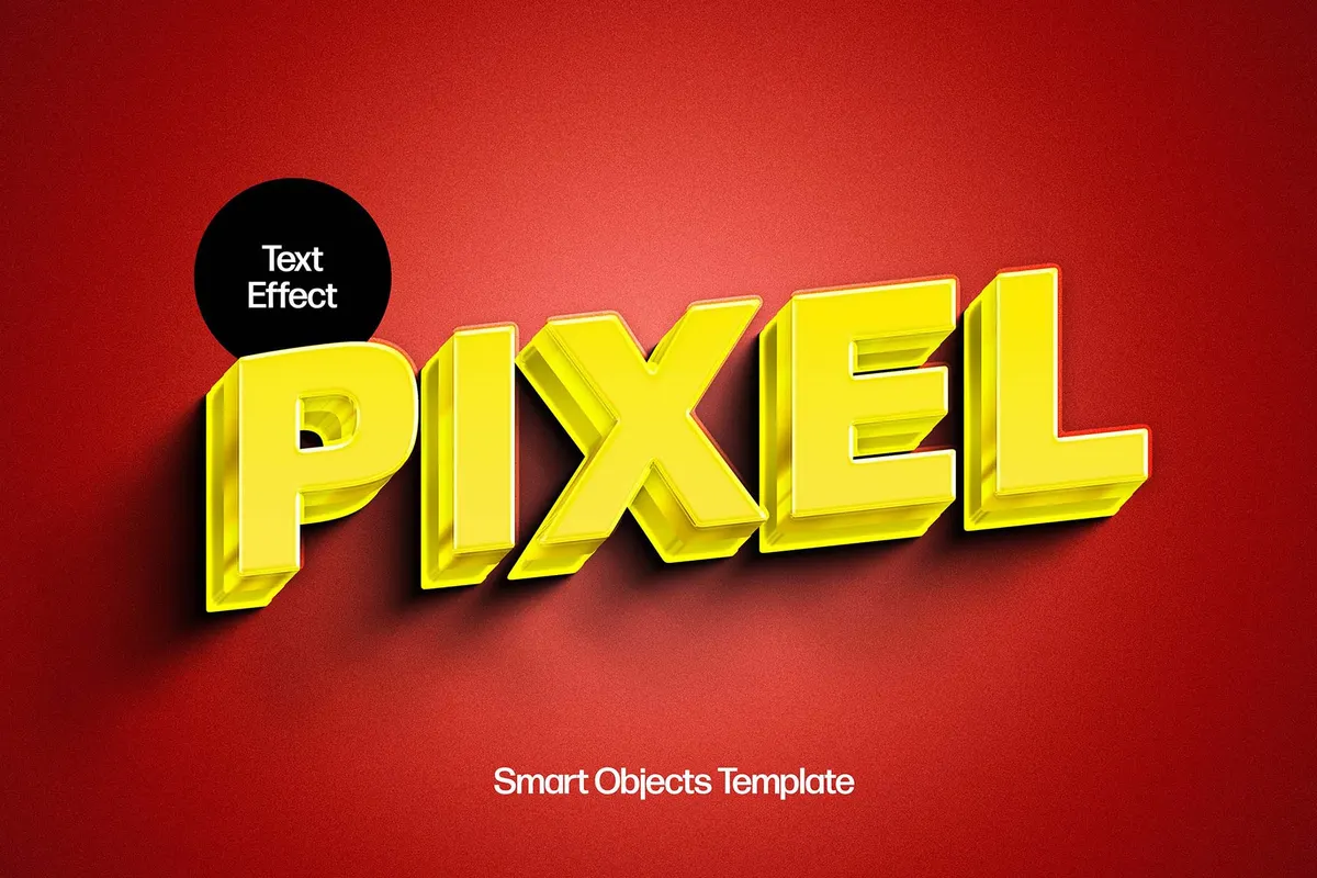 Shiny 3D Text Effect