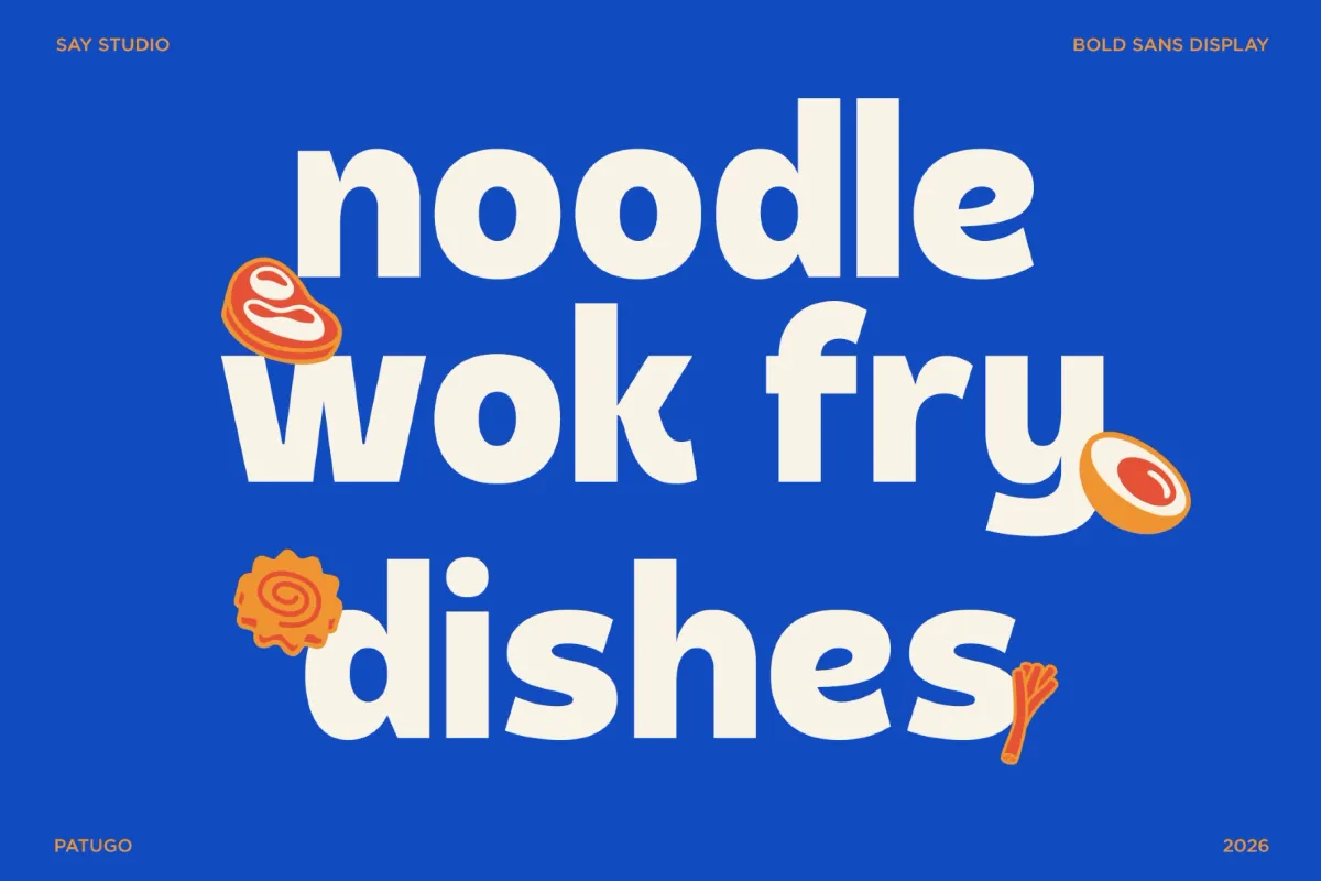 Patugo - Bold Display Sans Font