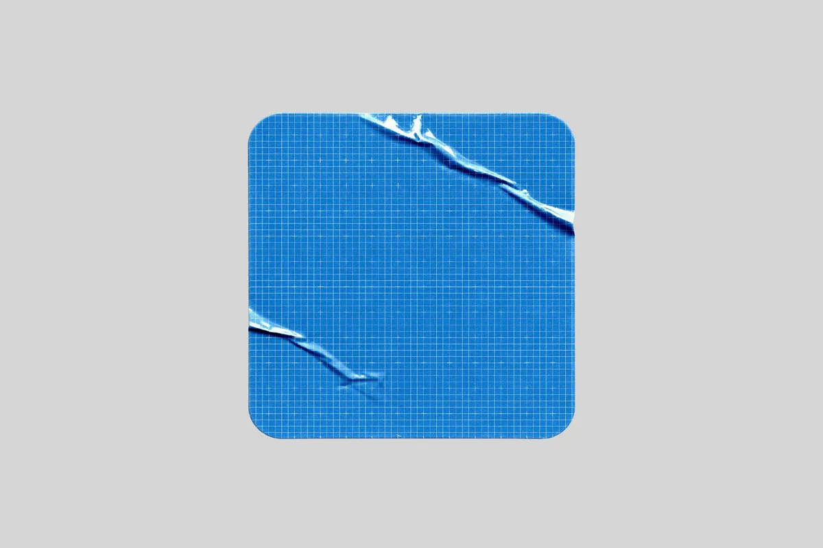 Square Vinyl Sticker Mockup