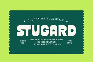 Stugard — Bold Reverse Font