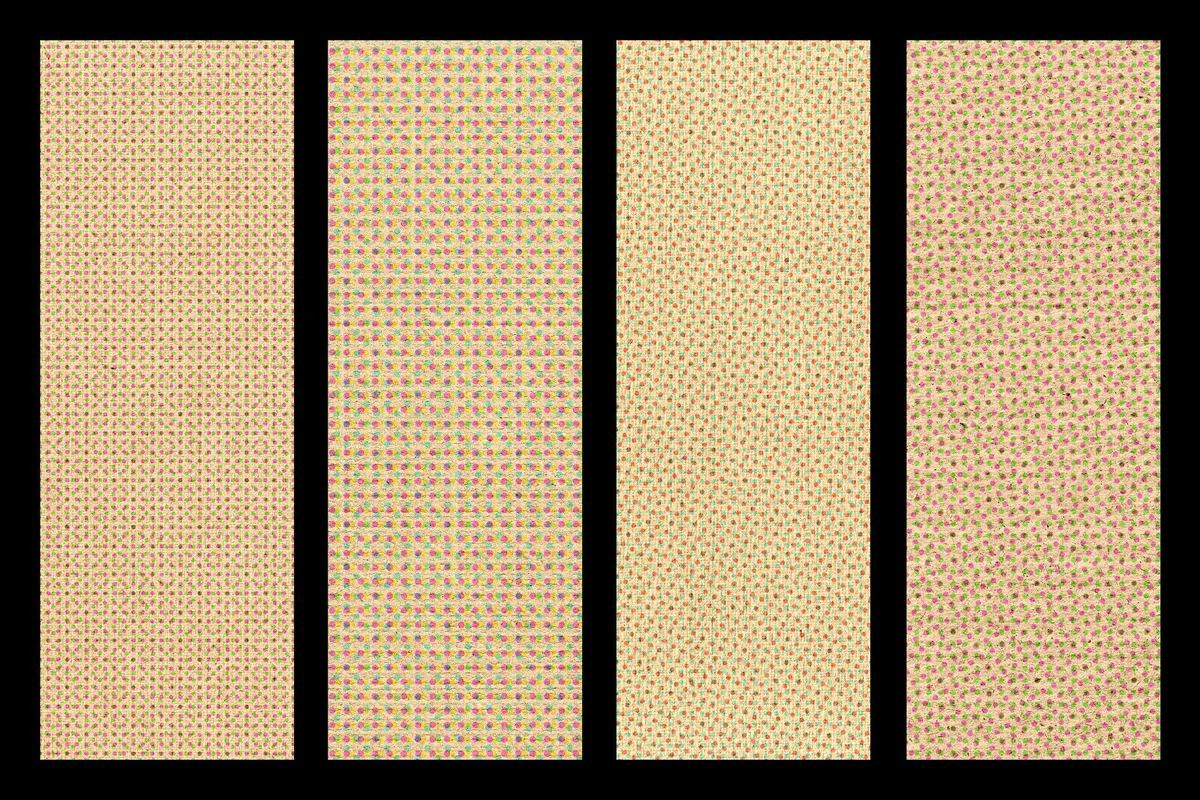 Kraft Riso Color Halftone Texture