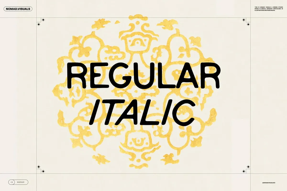 Wanban All-Caps Font