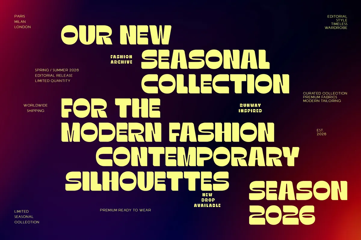 Exhuma - Heavy Groovy Display Font
