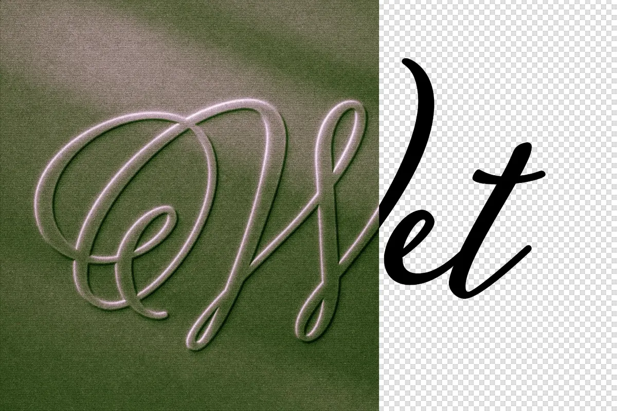 Embossed Color Paper Text Effect