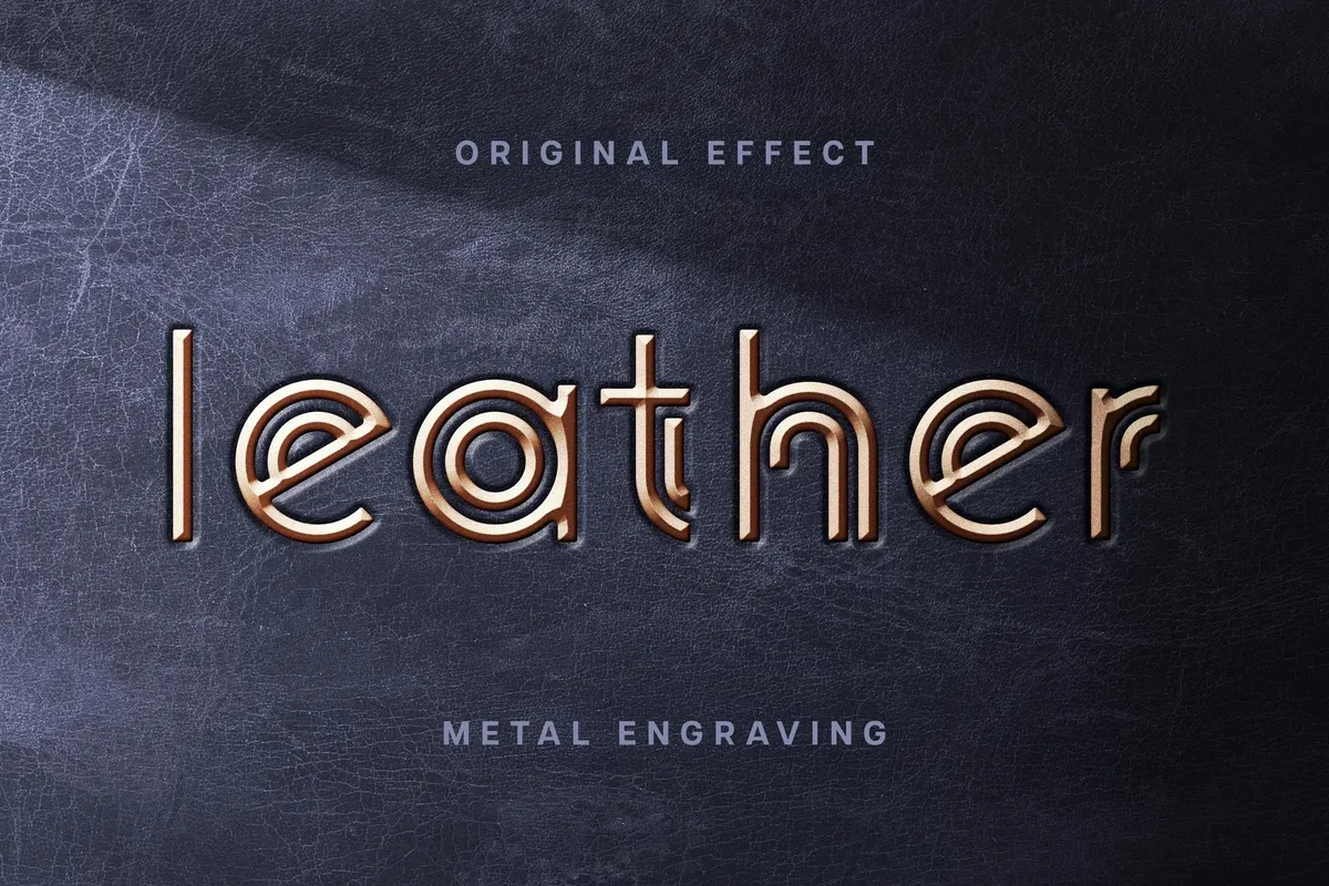 Metal Engraving Mockup