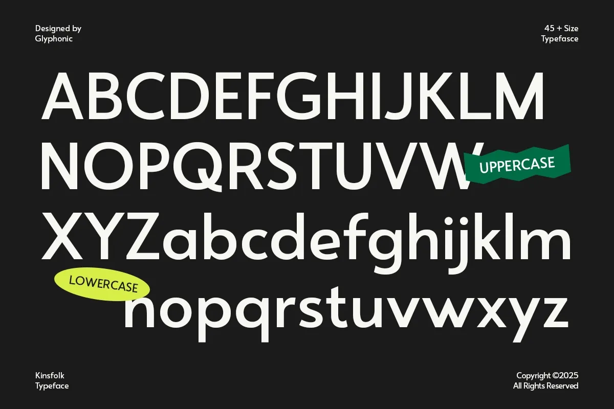 GC Kinsfolk - Modern Sans Typeface
