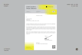 Geometric Letterhead Template - GEU
