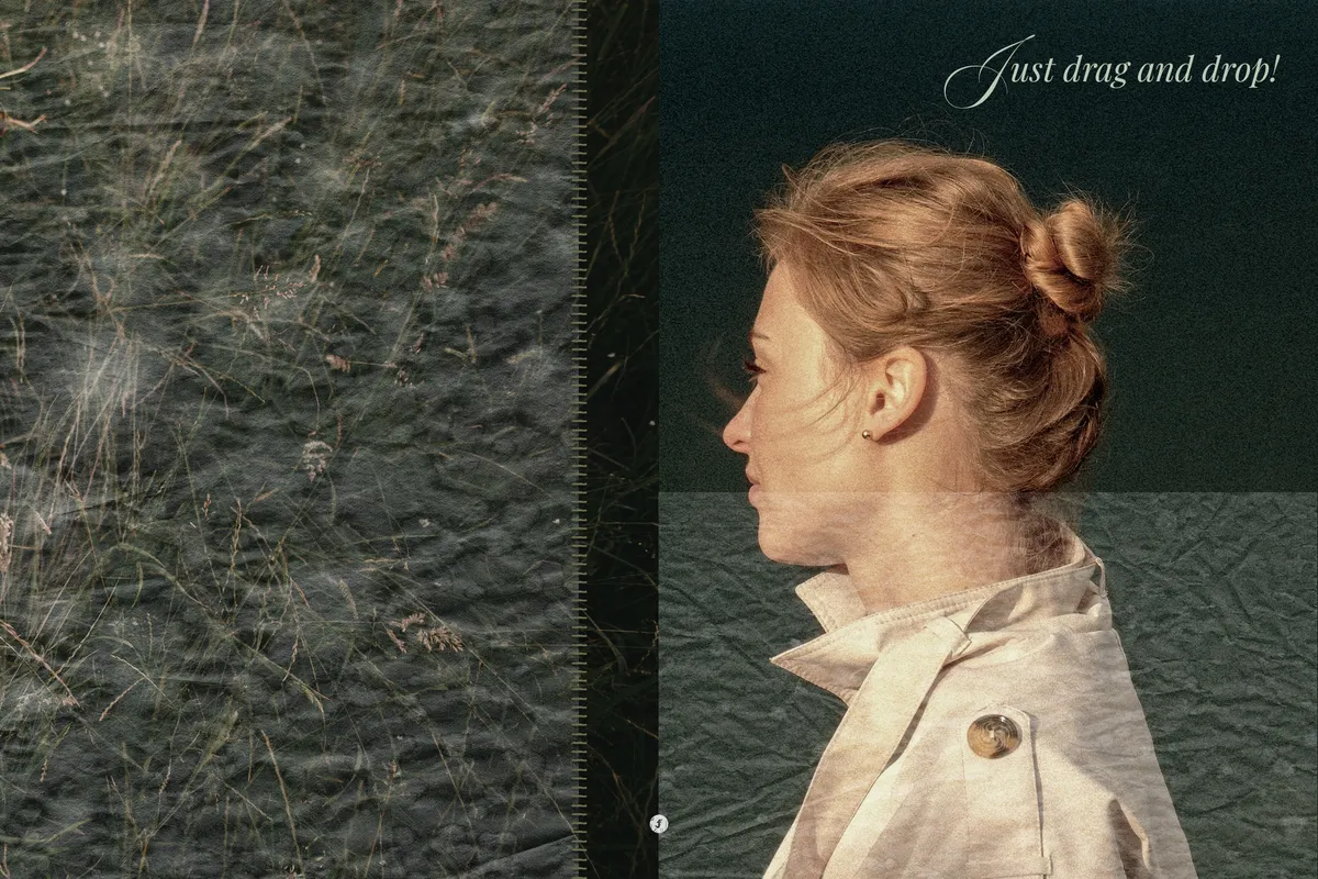 Bleached and Crumpled Paper Overlays