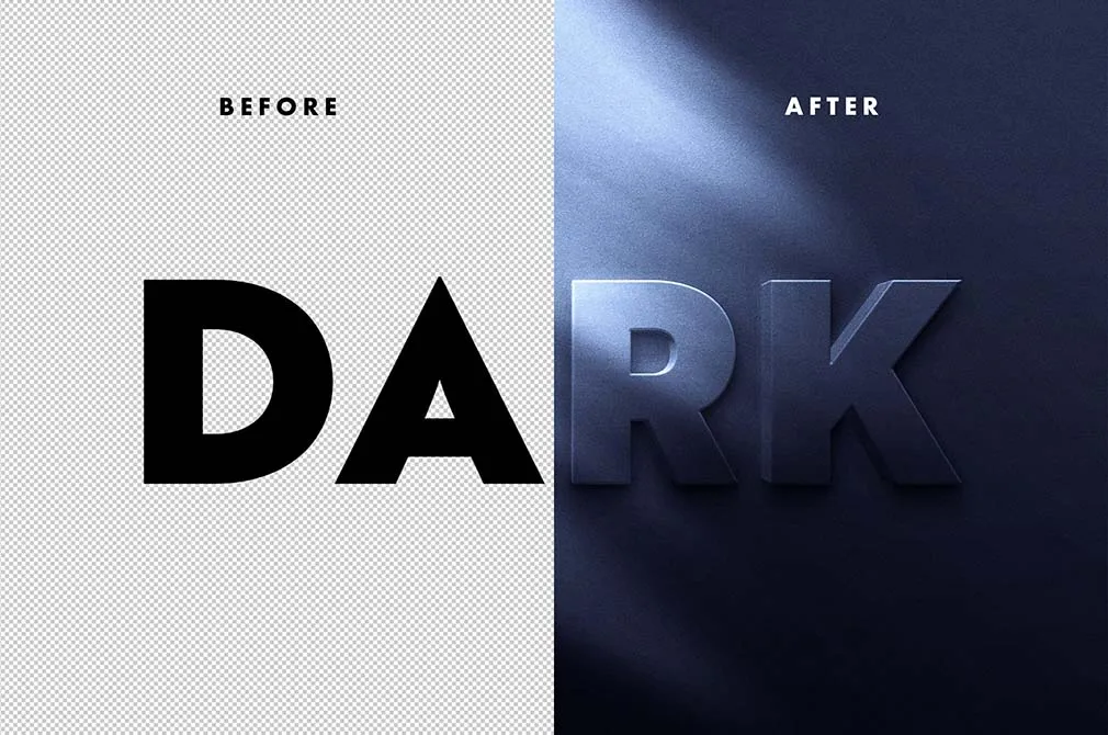 Dark Text Effect