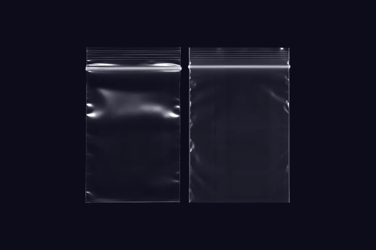 Plastic Zip Bags Mockups & PNG Overlays