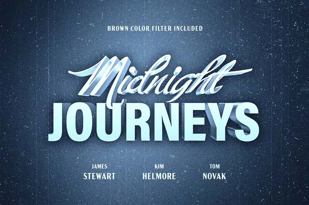 Retro Titles Text Effects