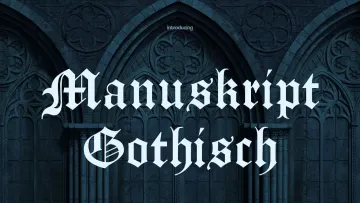 Manuskript Gothic Font