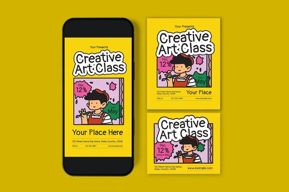 Creative Art Class Flyer