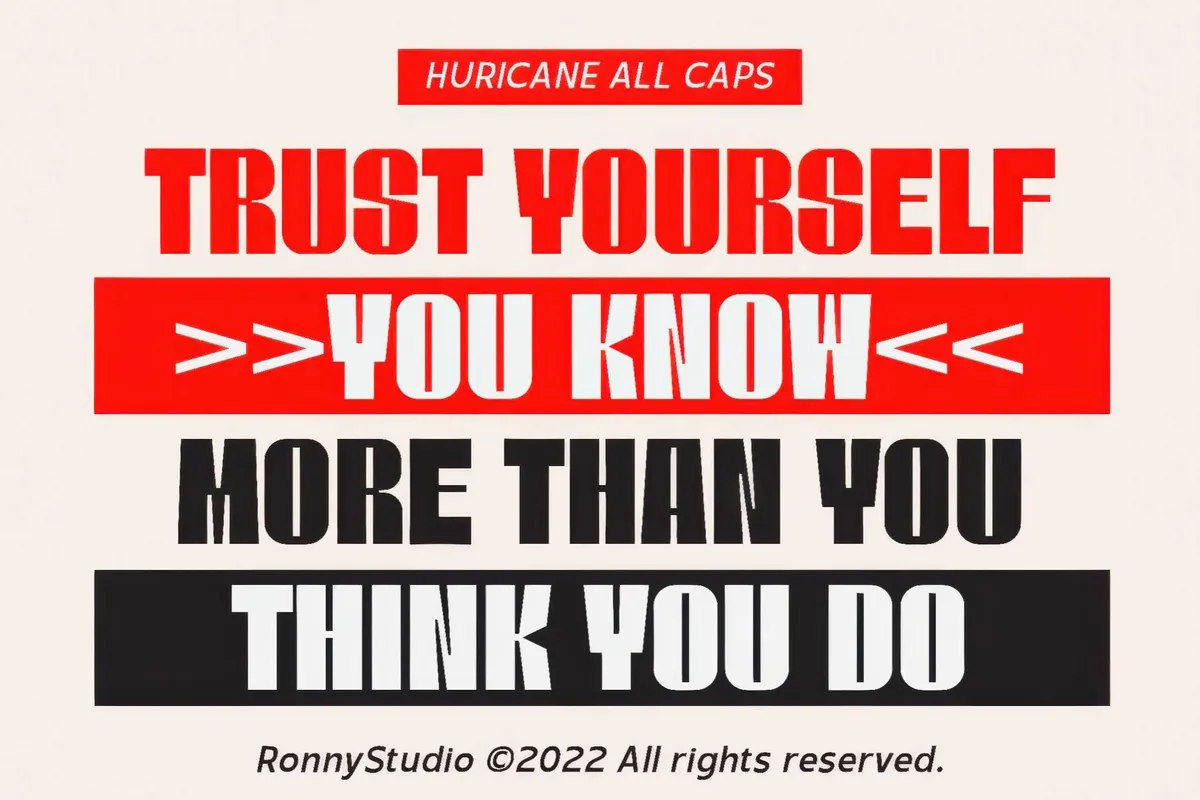 Huricane — Bold Display Typeface