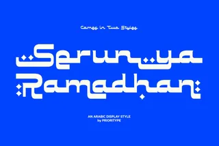Serunya Ramadhan - Arabic Style Font
