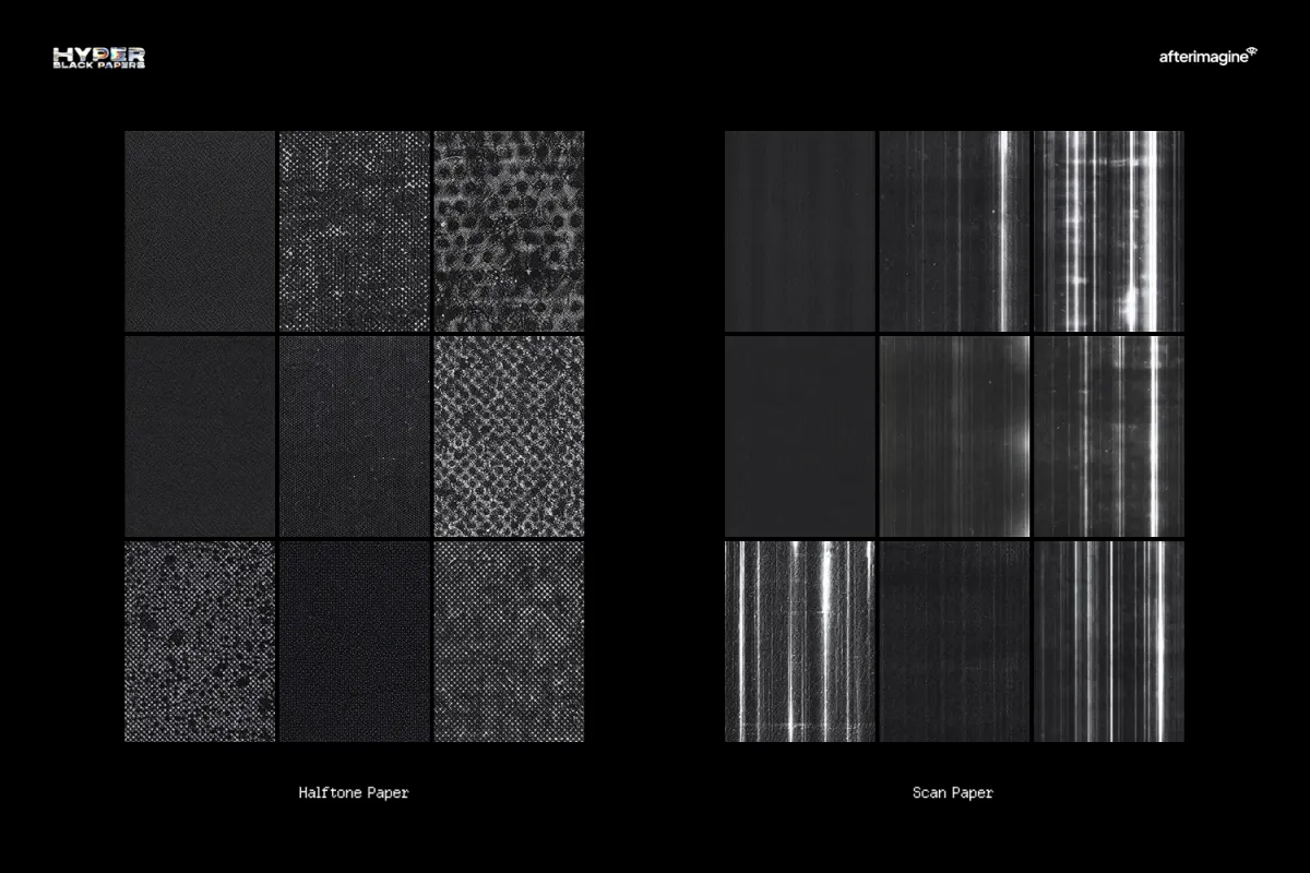 Hyper Black Paper Texture Overlay