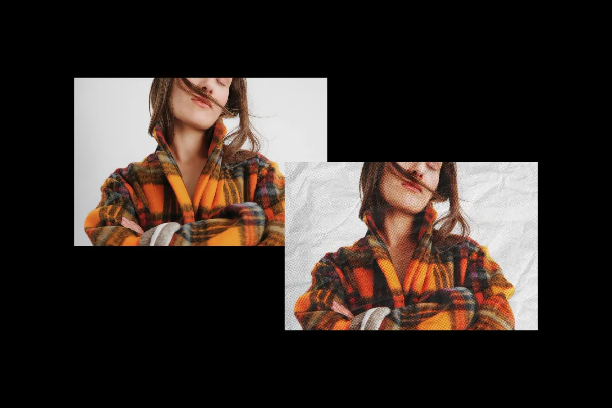 Crumpled Paper Print Photo Effect