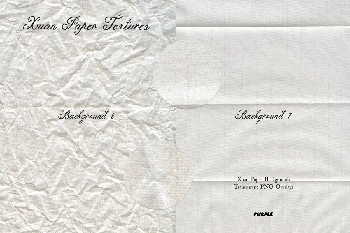 Xuan Paper Textures & Overlays