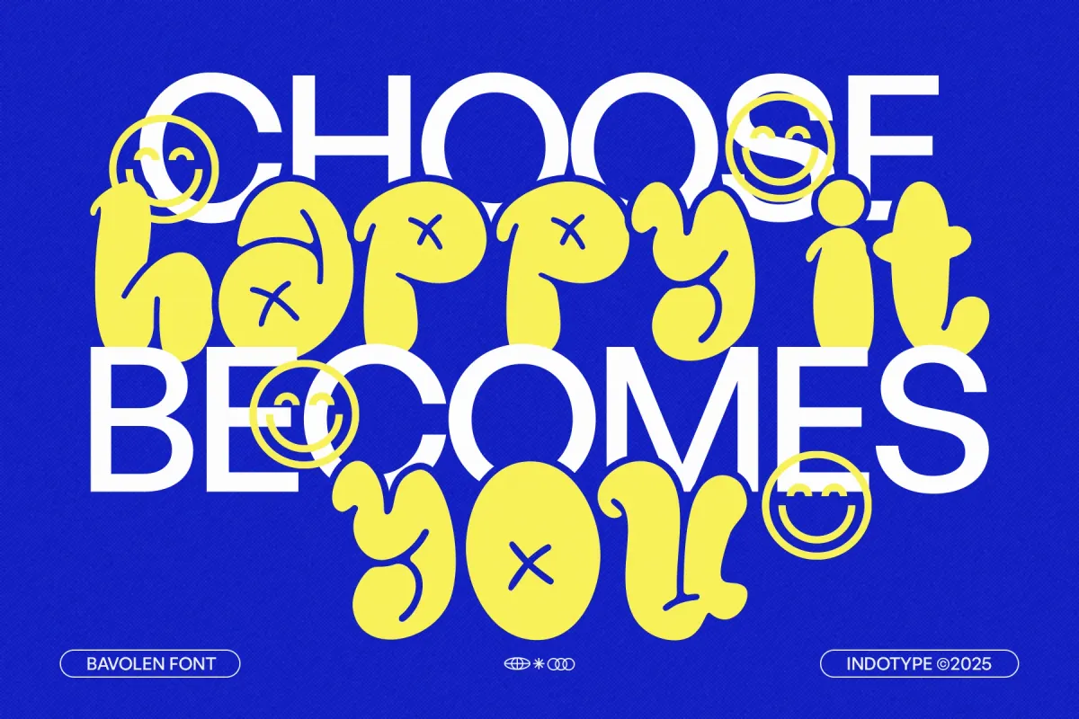 Bavolen - Bubble Graffiti Display Font