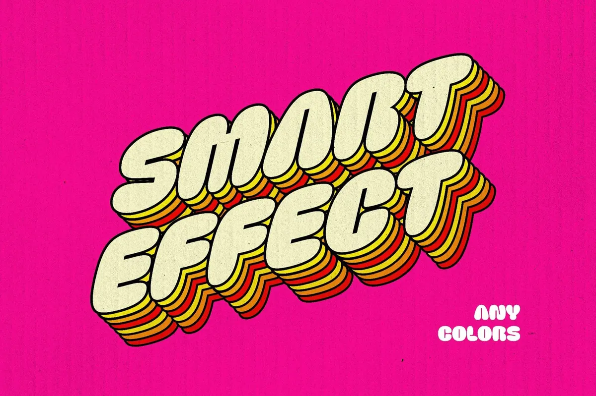 70s Retro Vibe Text Effect