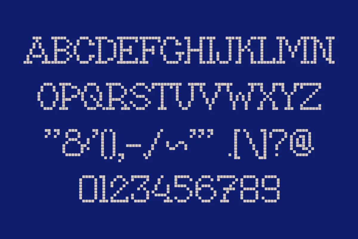 Stitch & Roses - Cross-Stitch Pixel Font