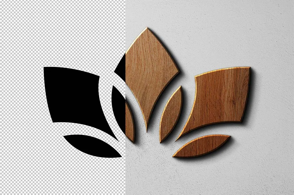 Rustic Wooden Sign Logo Mockup